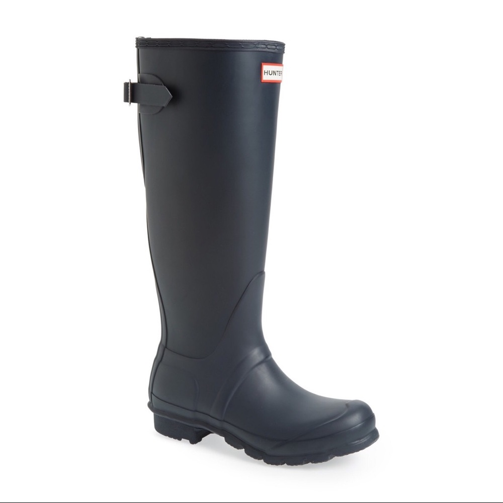 Hunter Navy Rainboots